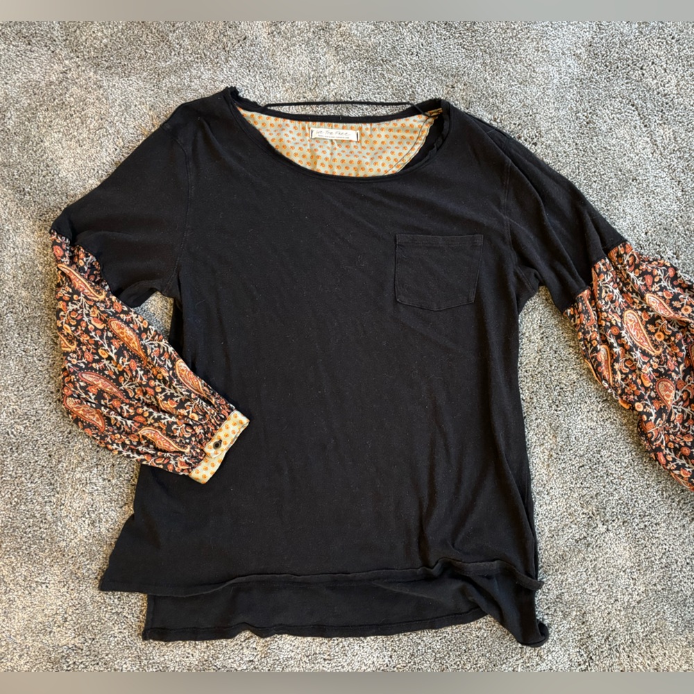 Free people balloon sleeve tee